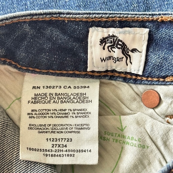 NWT!!!Wrangler Retro High Rise Flare Trumpet Jeans In Jana - Picture 16 of 16